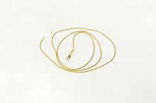 Load image into Gallery viewer, 14K 1.0mm Classic Snake Chain Round Link Necklace 17.75&quot; Yellow Gold