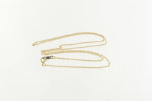 Load image into Gallery viewer, 14K 1.1mm Cable Rolling Twist Spiral Chain Necklace 18.5&quot; Yellow Gold