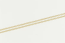 Load image into Gallery viewer, 10K 0.8mm Twist Chain Rolling Cable Link Necklace 18&quot; Yellow Gold