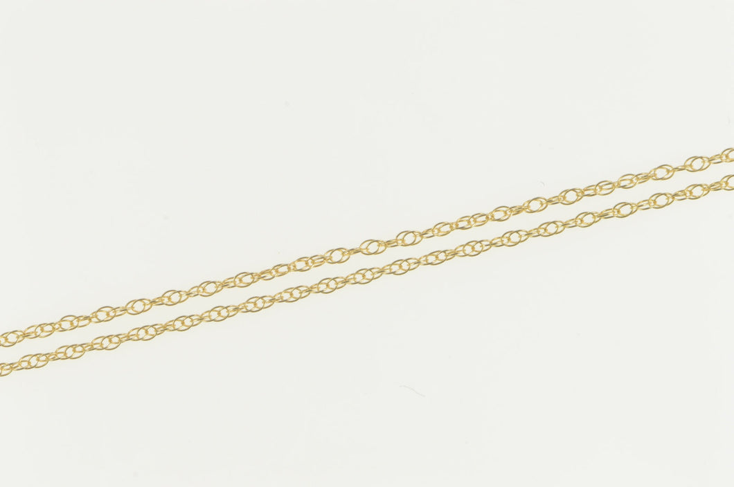 10K 0.8mm Twist Chain Rolling Cable Link Necklace 18