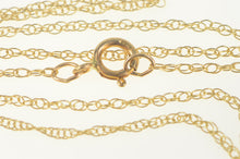 Load image into Gallery viewer, 10K 0.8mm Twist Chain Rolling Cable Link Necklace 18&quot; Yellow Gold