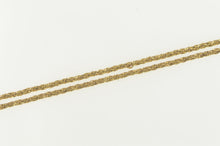 Load image into Gallery viewer, 14K 1.1mm Rolling Cable Link Round Twist Chain Necklace 19.75&quot; Yellow Gold