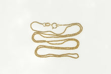 Load image into Gallery viewer, 14K 1.1mm Rolling Cable Link Round Twist Chain Necklace 19.75&quot; Yellow Gold