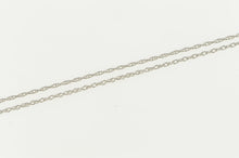 Load image into Gallery viewer, 10K 0.7mm Rolling Rope Link Twist Chain Necklace 19.5&quot; White Gold