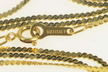 Load image into Gallery viewer, 14K 1.3mm Wavy Serpentine Link Long Chain Necklace 29.5&quot; Yellow Gold