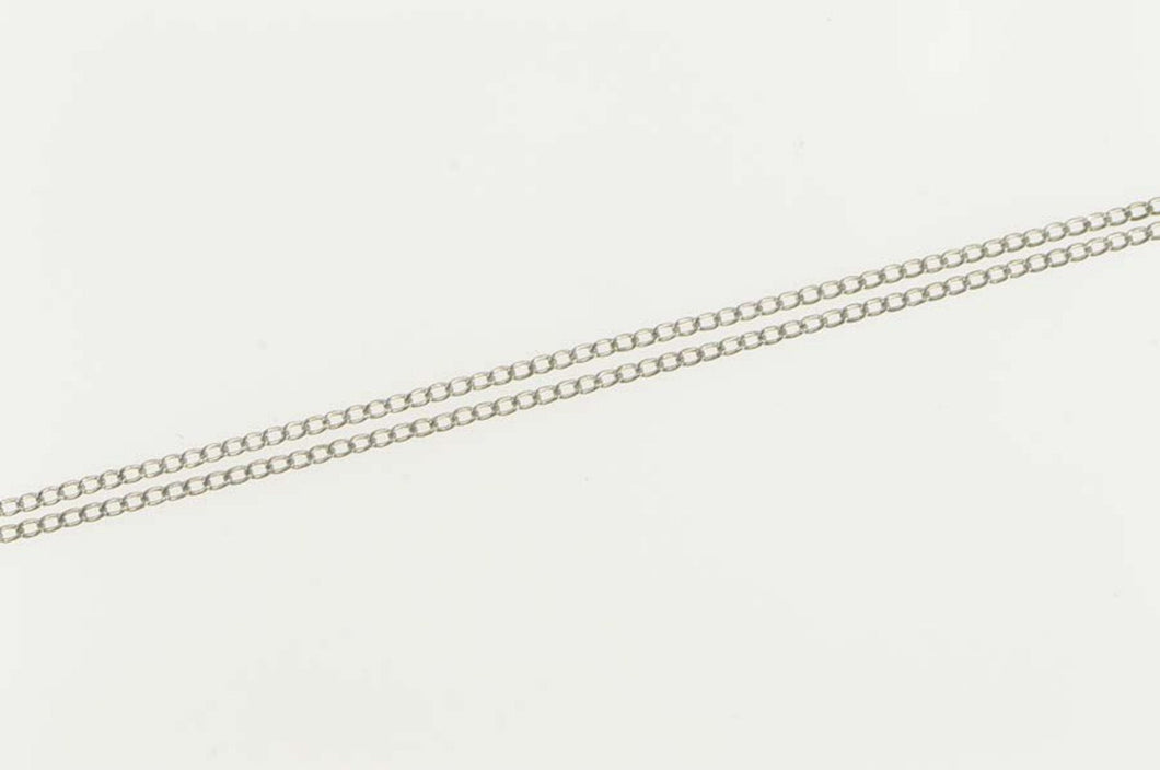 14K 0.9mm Classic Simple Chain Cable Link Necklace 17.5