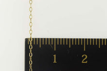 Load image into Gallery viewer, 14K 1.1mm Oval Link Cable Chain Simple Necklace 17.75&quot; Yellow Gold