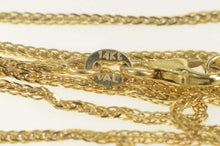 Load image into Gallery viewer, 14K 9.0mm Wheat Palma Squared Chain Link Necklace 20&quot; Yellow Gold