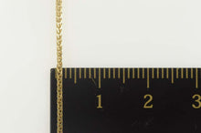 Load image into Gallery viewer, 14K 9.0mm Wheat Palma Squared Chain Link Necklace 20&quot; Yellow Gold