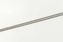 Load image into Gallery viewer, 14K 1.1mm Box Chain Square Classic Link Necklace 22&quot; White Gold