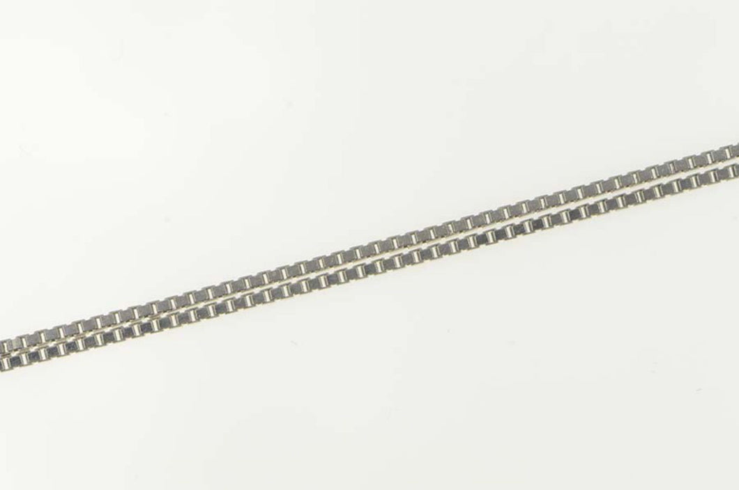 14K 1.1mm Box Chain Square Classic Link Necklace 22