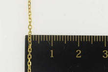 Load image into Gallery viewer, 14K 1.4mm Squared Link Classic Cable Chain Necklace 23.75&quot; Yellow Gold