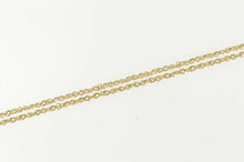 Load image into Gallery viewer, 14K 1.2mm Twist Link Spiral Rolling Chain Necklace 17.5&quot; Yellow Gold