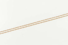 Load image into Gallery viewer, 14K 0.7mm Classic Cable Link Spiral Twist Chain Necklace 16&quot; Rose Gold