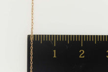 Load image into Gallery viewer, 14K 0.7mm Classic Cable Link Spiral Twist Chain Necklace 16&quot; Rose Gold