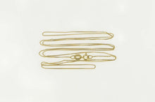 Load image into Gallery viewer, 14K 0.6mm Square Box Chain Simple Long Necklace 25&quot; Yellow Gold