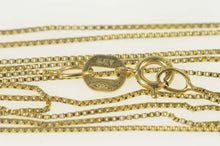 Load image into Gallery viewer, 14K 0.6mm Square Box Chain Simple Long Necklace 25&quot; Yellow Gold