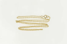 Load image into Gallery viewer, 14K 1.1mm Rolling Cable Twist Link Chain Necklace 18&quot; Yellow Gold