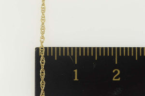 14K 1.1mm Rolling Cable Twist Link Chain Necklace 18" Yellow Gold