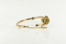 Load image into Gallery viewer, Gold Filled Victorian Elaborate Statement Wrap Bangle Bracelet 6.25&quot;