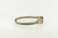 Load image into Gallery viewer, Sterling Silver 18K Two Tone Ornate Statement Cuff Bracelet 7.5&quot;