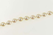 Load image into Gallery viewer, 14K Pearl Beaded Ornate Classic Statement Bracelet 6.75&quot; Yellow Gold