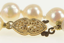 Load image into Gallery viewer, 14K Pearl Beaded Ornate Classic Statement Bracelet 6.75&quot; Yellow Gold