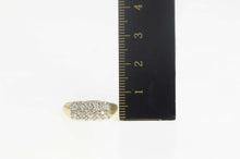 Load image into Gallery viewer, 14K 0.24 Ctw Diamond Squared Cluster Band Ring Size 7 Yellow Gold
