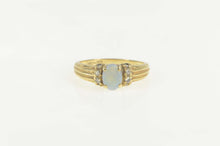 Load image into Gallery viewer, 14K Opal Diamond Accent Classic Engagement Ring Size 6.25 Yellow Gold