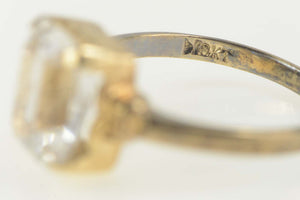 10K 1940's Brilliant Solitaire Travel Engagement Ring Size 6.5 Yellow Gold