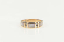 Load image into Gallery viewer, 14K Diamond Pink Mother of Pearl Inlay Diamond Ring Size 6.5 Rose Gold