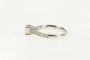 14K 0.93 Ctw Old European Diamond Engagement Ring Size 6 White Gold