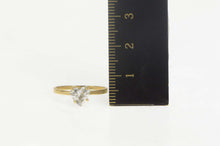 Load image into Gallery viewer, 14K Heart Solitaire Promise Travel Engagement Ring Size 6 Yellow Gold