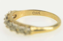 Load image into Gallery viewer, 14K Vintage NOS 1950&#39;s Five Stone Wedding Band Ring Size 5.5 Yellow Gold