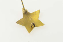 Load image into Gallery viewer, 14K Philanthropic Educational Org. Star Lapel Enamel Pin/Brooch Yellow Gold