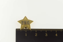 Load image into Gallery viewer, 14K Philanthropic Educational Org. Star Lapel Enamel Pin/Brooch Yellow Gold