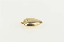 Load image into Gallery viewer, 14K Simple Puffy Heart Forget Me Not Love Charm/Pendant Yellow Gold