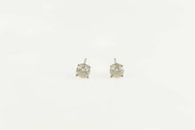 Load image into Gallery viewer, 14K 0.70 Ctw Diamond Round Solitaire Classic Stud Earrings White Gold