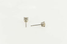 Load image into Gallery viewer, 14K 0.70 Ctw Diamond Round Solitaire Classic Stud Earrings White Gold