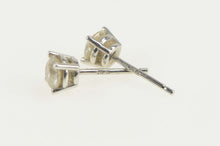 Load image into Gallery viewer, 14K 0.70 Ctw Diamond Round Solitaire Classic Stud Earrings White Gold