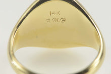 Load image into Gallery viewer, 14K Diamond S Monogram Name Letter Initial Signet Ring Size 5.25 Yellow Gold