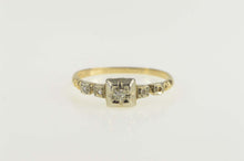Load image into Gallery viewer, 14K 1940&#39;s Diamond Classic Promise Engagement Ring Size 6.25 Yellow Gold