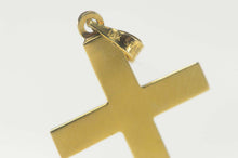 Load image into Gallery viewer, 14K Retro Ornate Etched Cross Christian Faith Pendant Yellow Gold