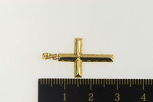 Load image into Gallery viewer, 14K Retro Ornate Etched Cross Christian Faith Pendant Yellow Gold