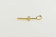 Load image into Gallery viewer, 14K Cross Ornate Scroll Etched Christian Symbol Pendant Yellow Gold