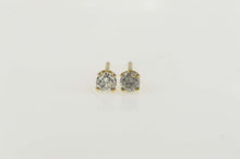 Load image into Gallery viewer, 14K 0.25 Ctw Diamond Round Solitaire Stud Earrings Yellow Gold