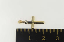 Load image into Gallery viewer, 10K Simple Classic Cross Christian Faith Symbol Pendant Yellow Gold