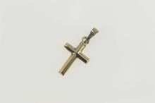 Load image into Gallery viewer, 14K Simple Cross Jesus Christ Christian Symbol Charm/Pendant Yellow Gold