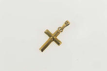 Load image into Gallery viewer, 14K Cross Symbol Christian Jesus Christ Simple Charm/Pendant Yellow Gold