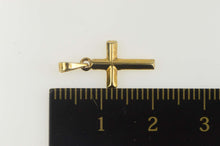 Load image into Gallery viewer, 14K Cross Symbol Christian Jesus Christ Simple Charm/Pendant Yellow Gold